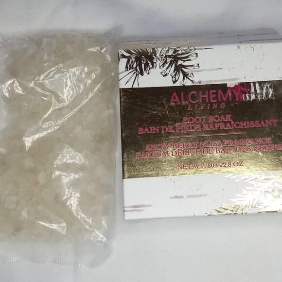 Alchemy Living Foot Soak Snow Berry Bliss Fragrance 80g/2.8 OZ Foot Massage NEW - Picture 2 of 5